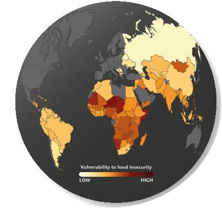 Current state of food insecurity (Met Office)