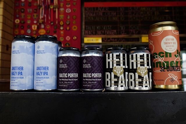 Need some beers for your weekend? We&rsquo;ve got you covered. Another Hazy IPA four-packs, barrel-aged Baltic Porter and Hell Bear Imperial Stout, and crowlers of (most) of the draft list (including Peach Juicy Banger IPA!). Available to-go. Order f