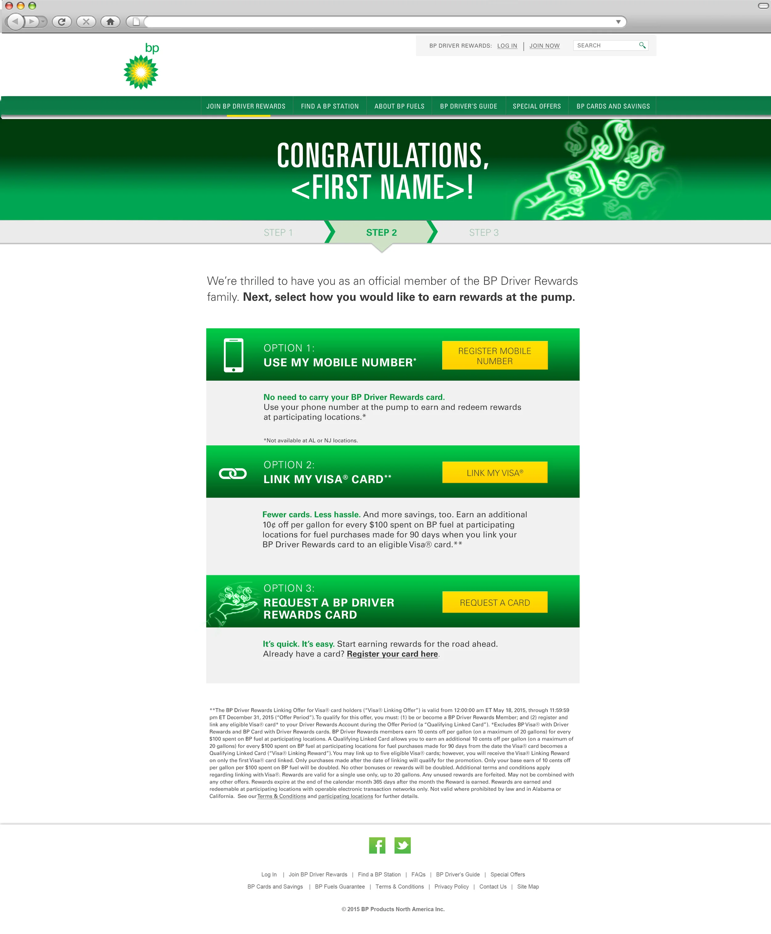 Step 2: Choose Registration Method
