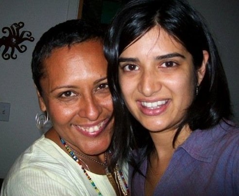 Top photo: Caro photographed by her brother, Gabriel Encinas . Above: Me and Caro in 2009. 