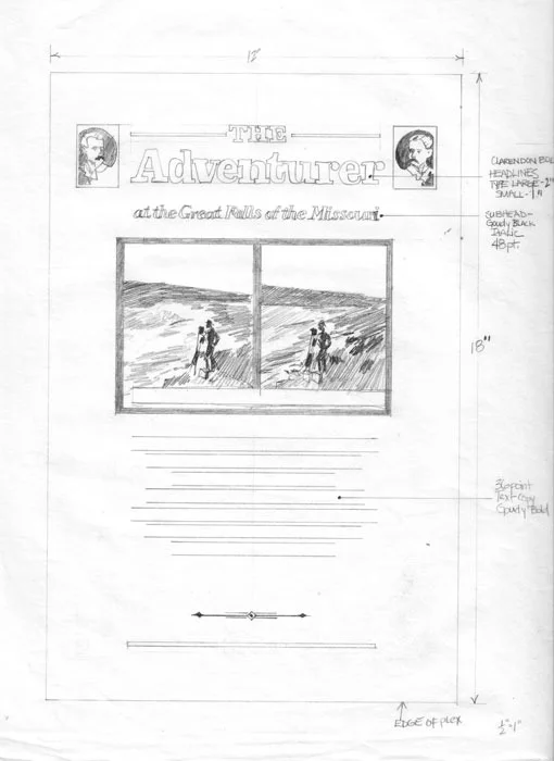 Montana exhibit label sketch