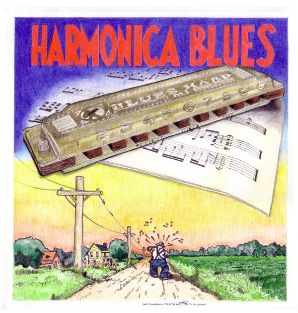 Harmonica Blues 2013 ● Framed Archival Print $250.