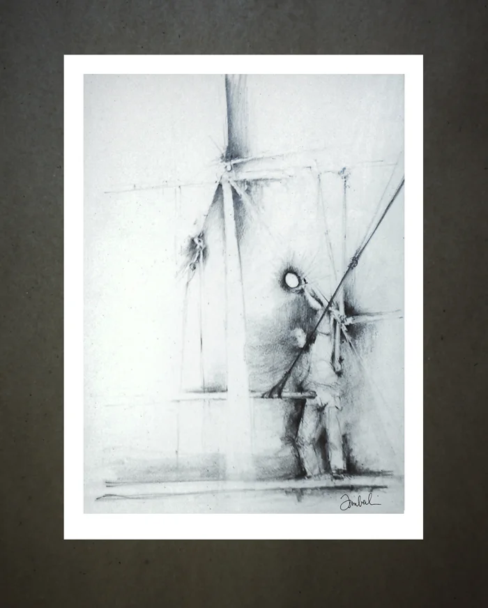 Trapeze Worker Dark 1968 ● Giclee Print $150.