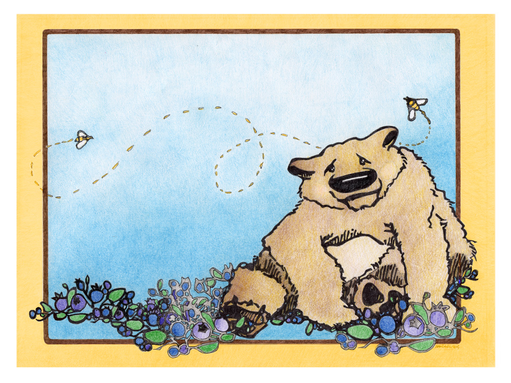 Alaska Honey Bear ● 2015 ● Original $750. ● Archival Print $25.