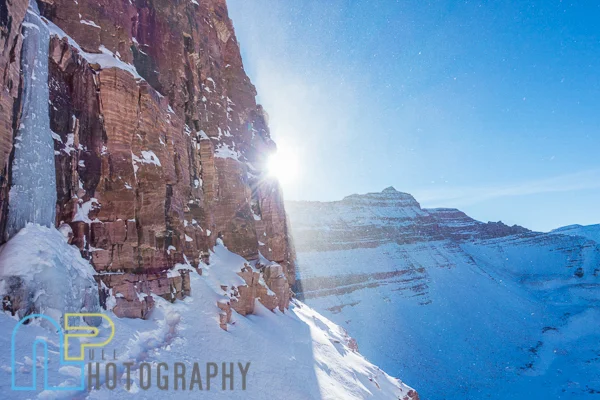 The view from the base of the ice climb. Photo ©Angela VanWiemeersch