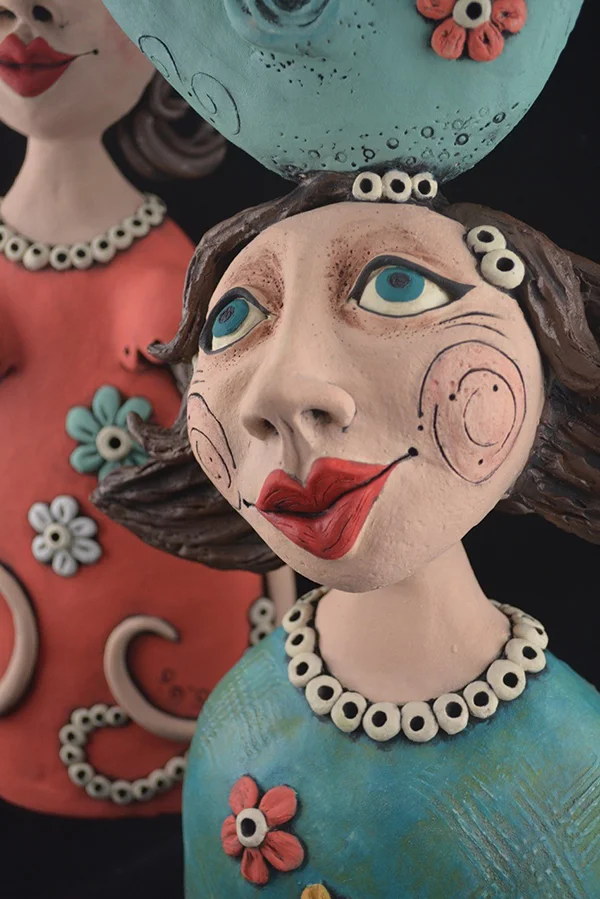 Ceramic works by Louise Simonette