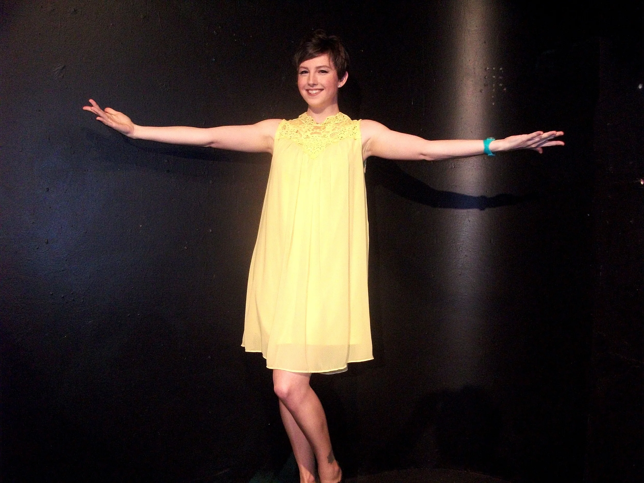 Helen Kerr plays Charity Valentine, searching for love, in Sweet Charity .