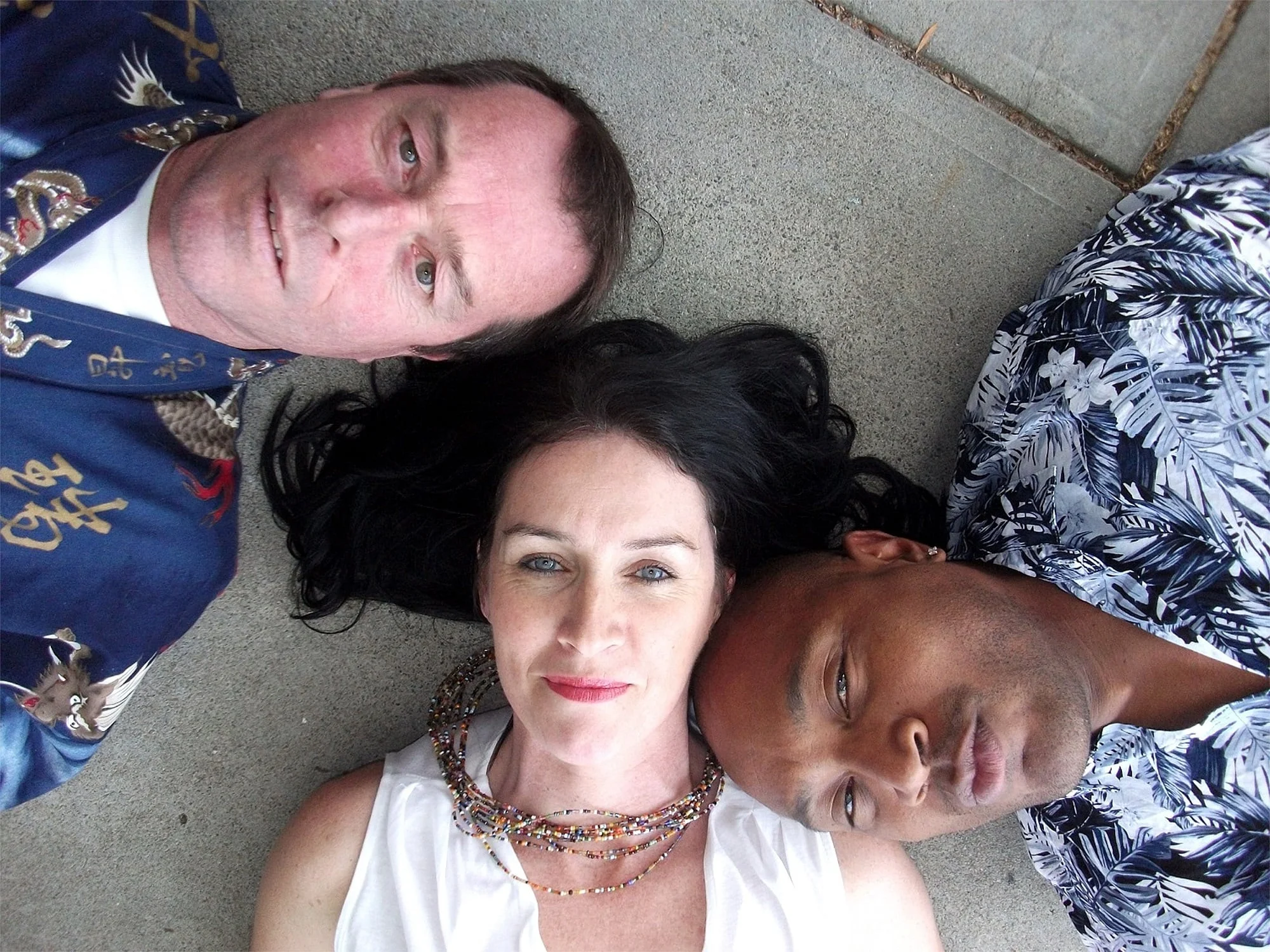 Wayne Cant, left, Kirstie Francis and Max Maxville enter into an intricate web of deceit and deception in Inside Job .