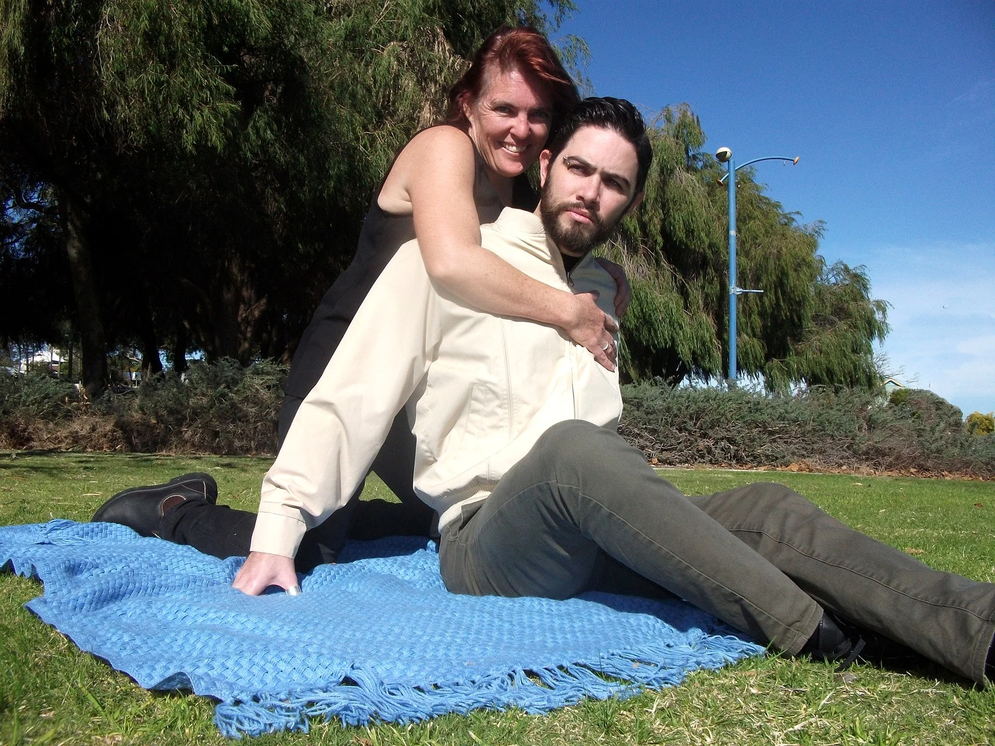 Under The Blue Sky features Petrina Harley as Michelle and Zac Bennett-McPhee as Graham.