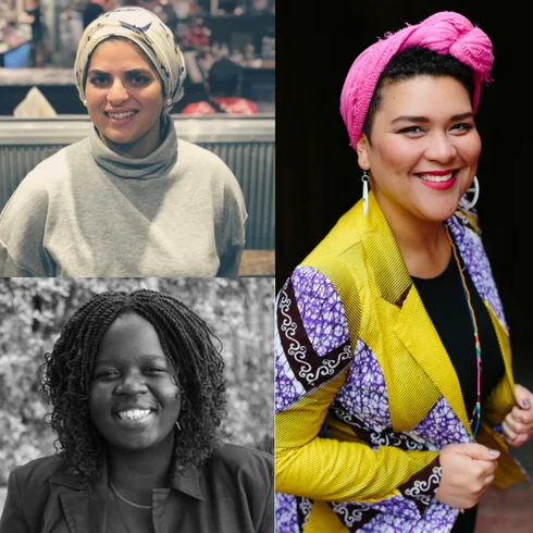 Pictured: Zainab Syed, Candy Bowers and Regina Akora