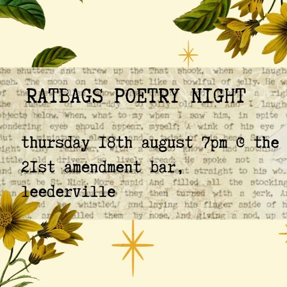 RatBags Poetry Night - with Open Mic Spots