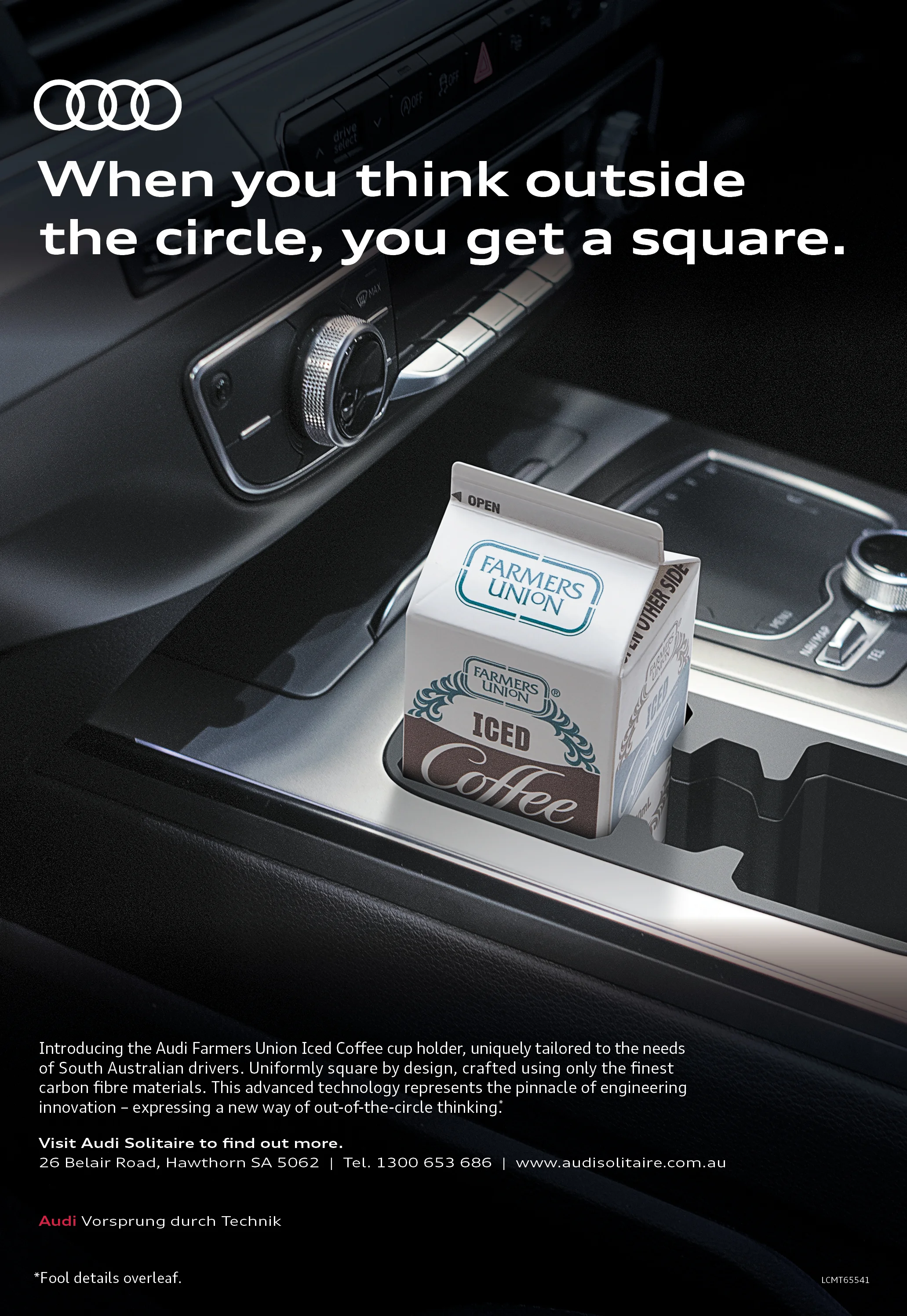 Audi April Fools' print