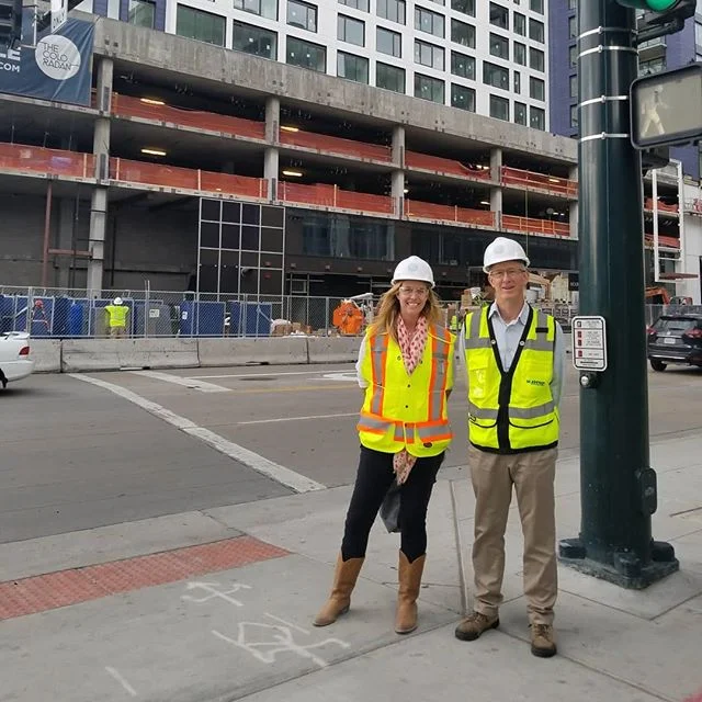 Our first artist walk through @the_coloradan #jamesbaker #gorgeousphotos #denverart #eastwestpartners #easelartconsulting