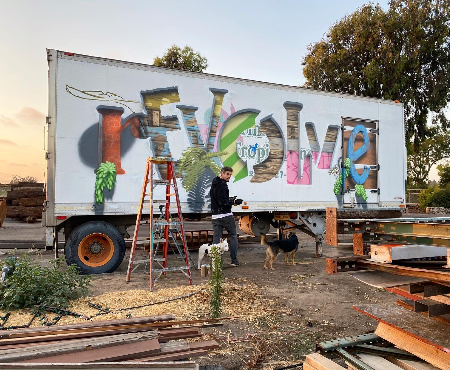 Caught me and my two assistants working on something new at @sdurbantimber. Creating a text based piece that represents the company ethos of these fine folks. They are all about finding materials that may be otherwise discarded and transforming them 