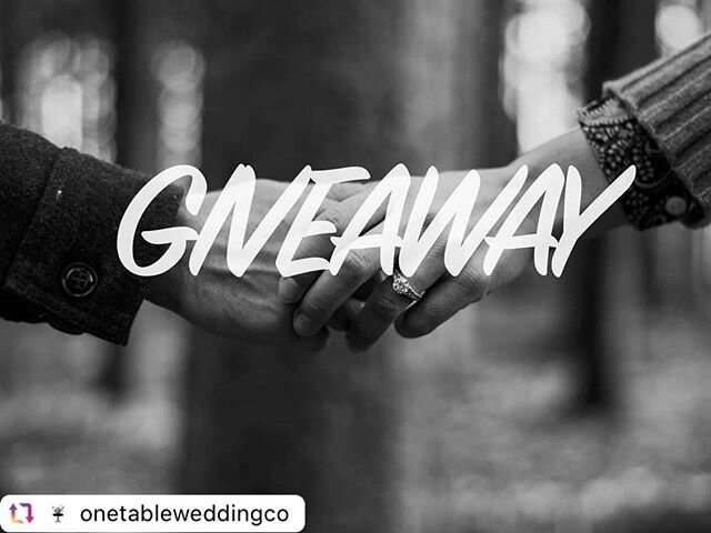 We are thrilled to be a part of this team offering a very special elopement giveaway package by our friends at @onetableweddingco ! We can&rsquo;t wait to see who wins!

#Repost @onetableweddingco
.
We are excited to announce that we have teamed up w