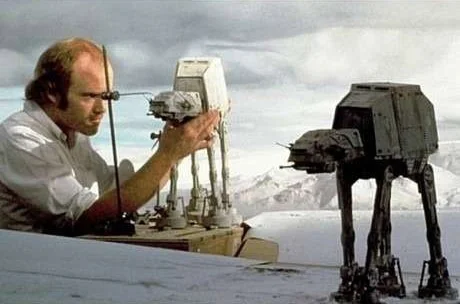 A giant creature on Hoth attacks an AT-AT in a deleted scene.