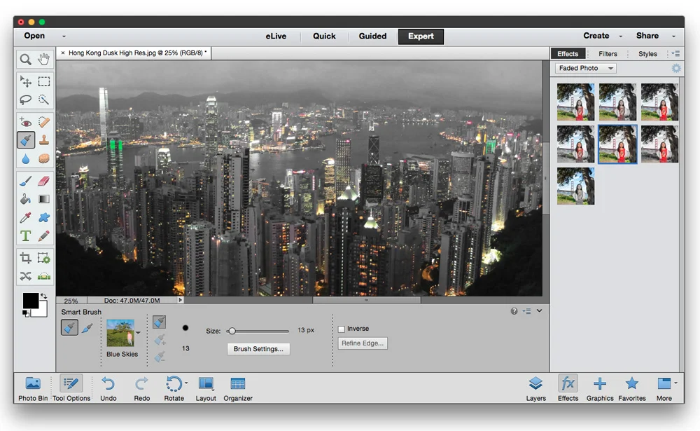 Adobe Photoshop and Premiere Elements come close to professional-level apps