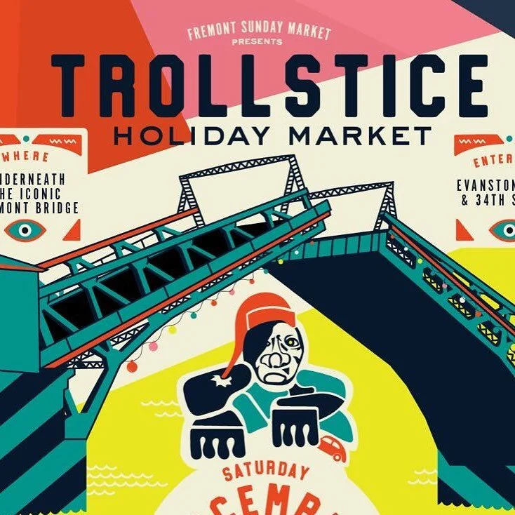 It&rsquo;s back this winter! Come catch Trollstice Holiday Market for a Saturday and Sunday under the Fremont Bridge! #holidaymarket #seattle