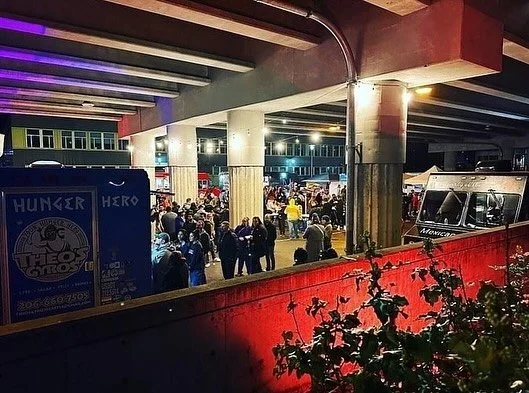 Got plans tonight? We&rsquo;re happy to host our all-ages @Fremont Bridge Night Market until 10pm by the @seattlenightmarkets tonight (and monthly)! Come grab some street food and shop down under at the @fremontbridgemarket #seattlenightmarkets #seat