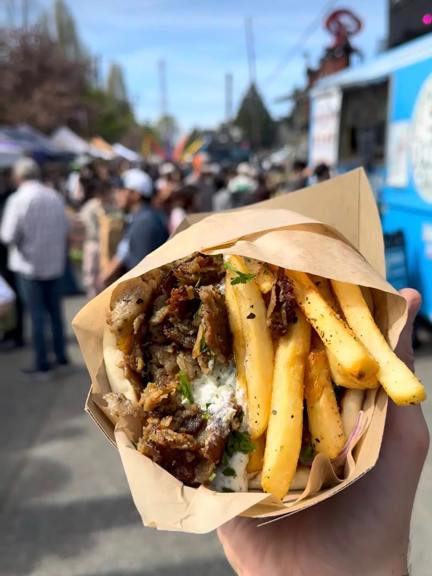 It&rsquo;s Sunday! Catch @theosgyrosseattle back serving their delicious Gyros and more curbside plus so many other delicious options!