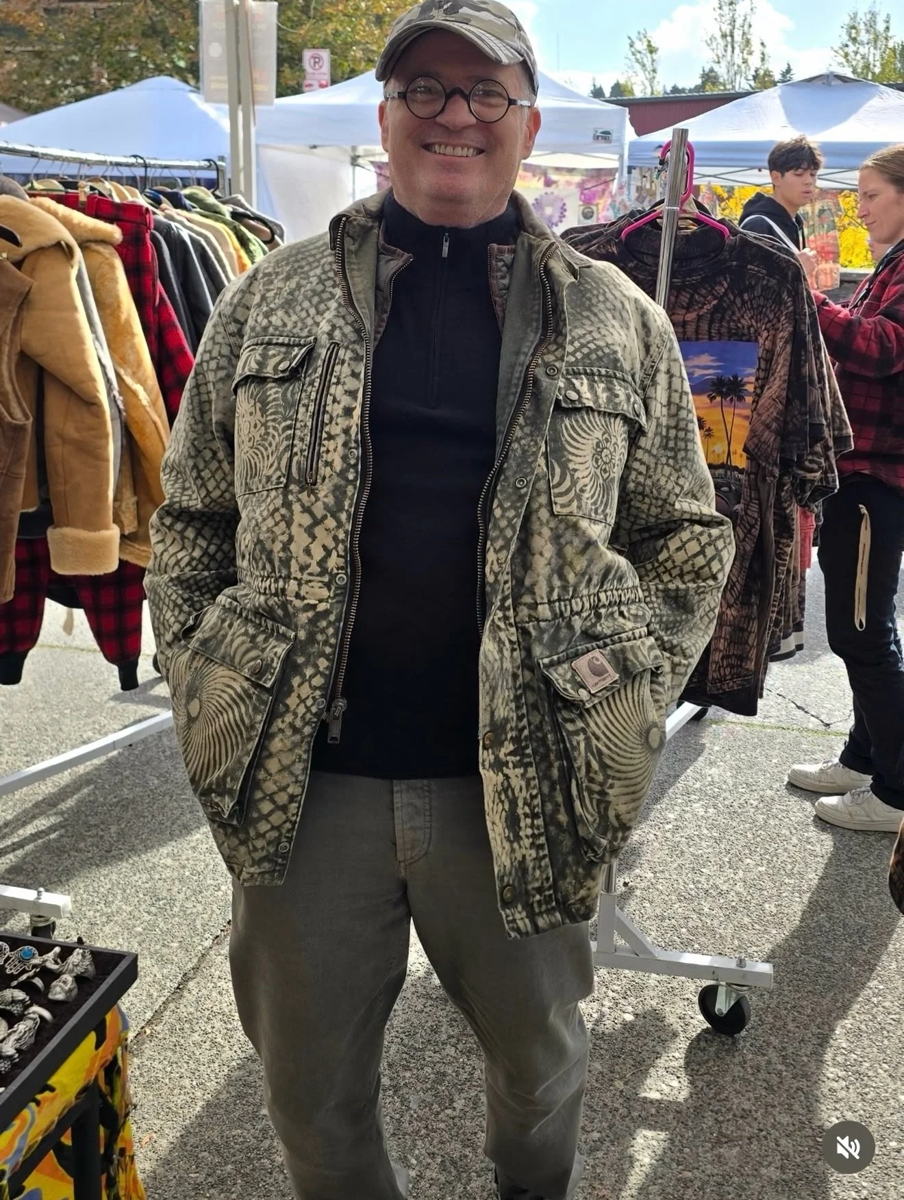 Curated, reworked, and thoughtfully upcycled with a fresh perspective on vintage fashion &mdash; local designer @rhaaywish brings one-of-one pieces full of personality, craftsmanship, and renewed life to the market each week alongside @rhaaystoreball
