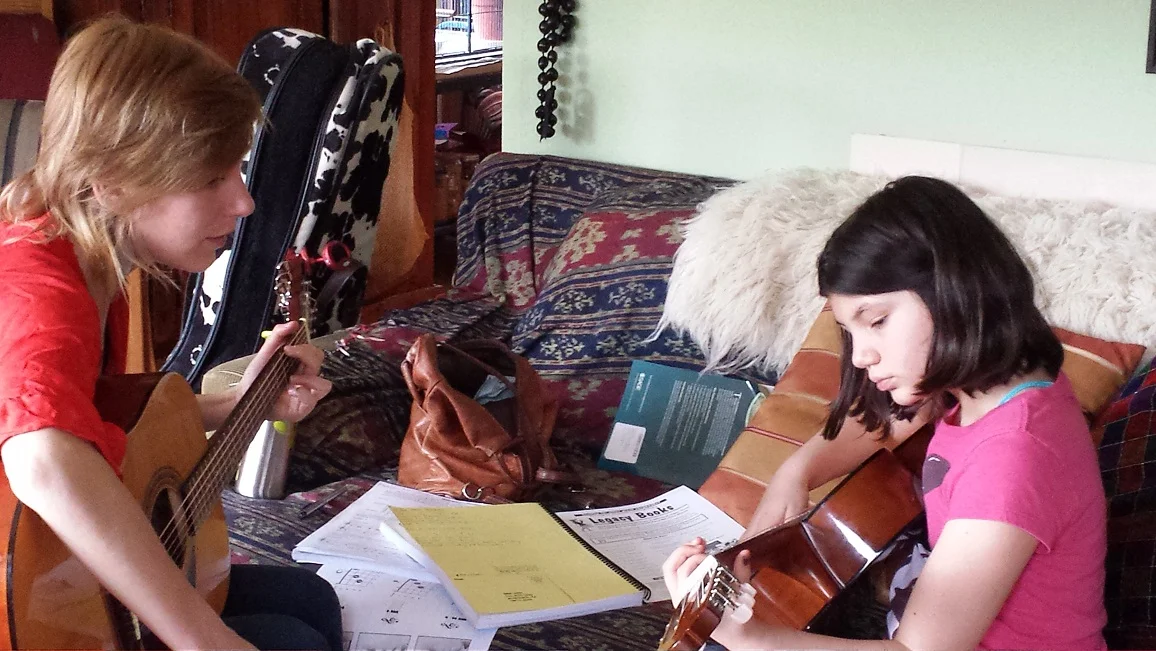 Leila, guitar student, age 9