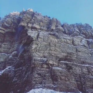  Image of Glenwood Springs, CO rock face by Charles French. 