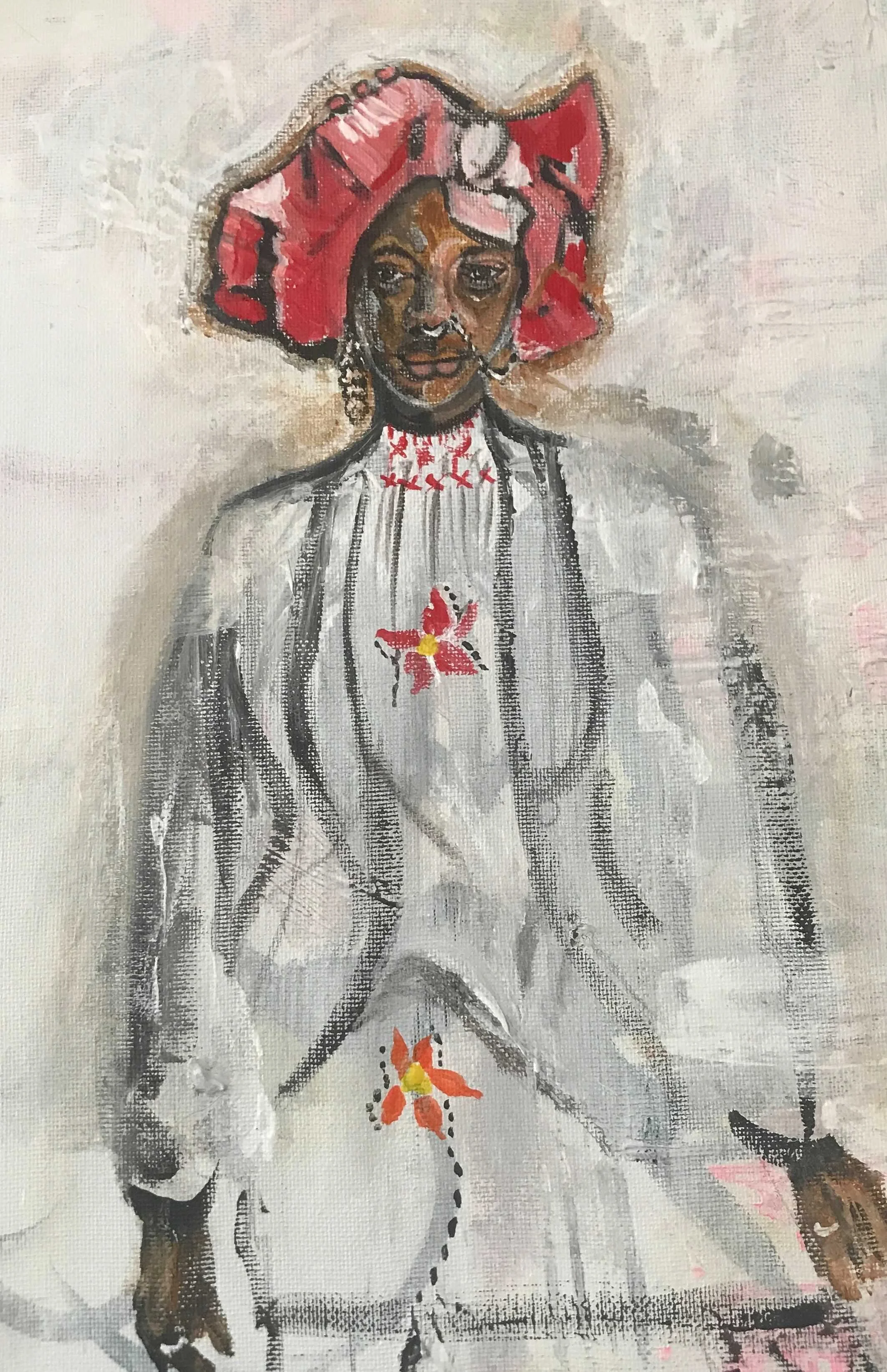  “Queen”. Portrait in acrylic. Available for purchase.  