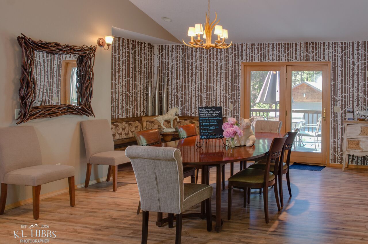 Our indoor dining room offers great views anywhere you sit.