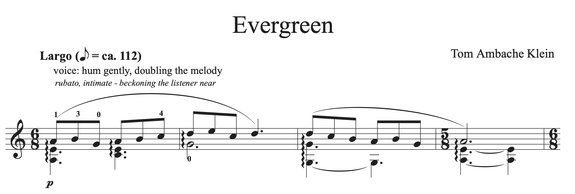 Evergreen (guitar solo)