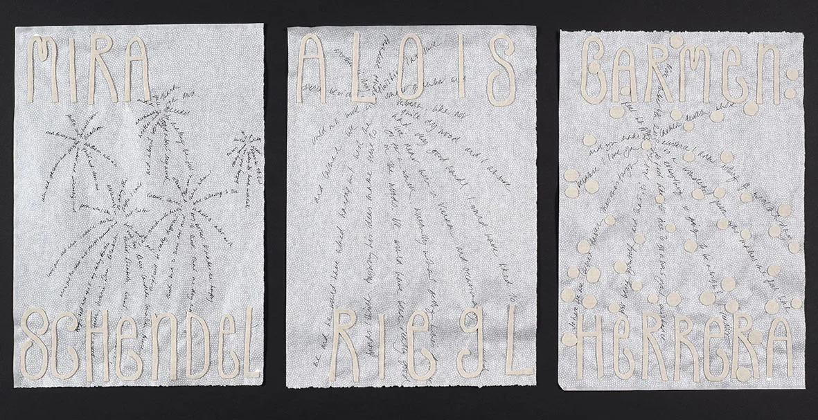 Daytime Fireworks (Mira Schendel, Carmen Herrera, Alois Riegl)