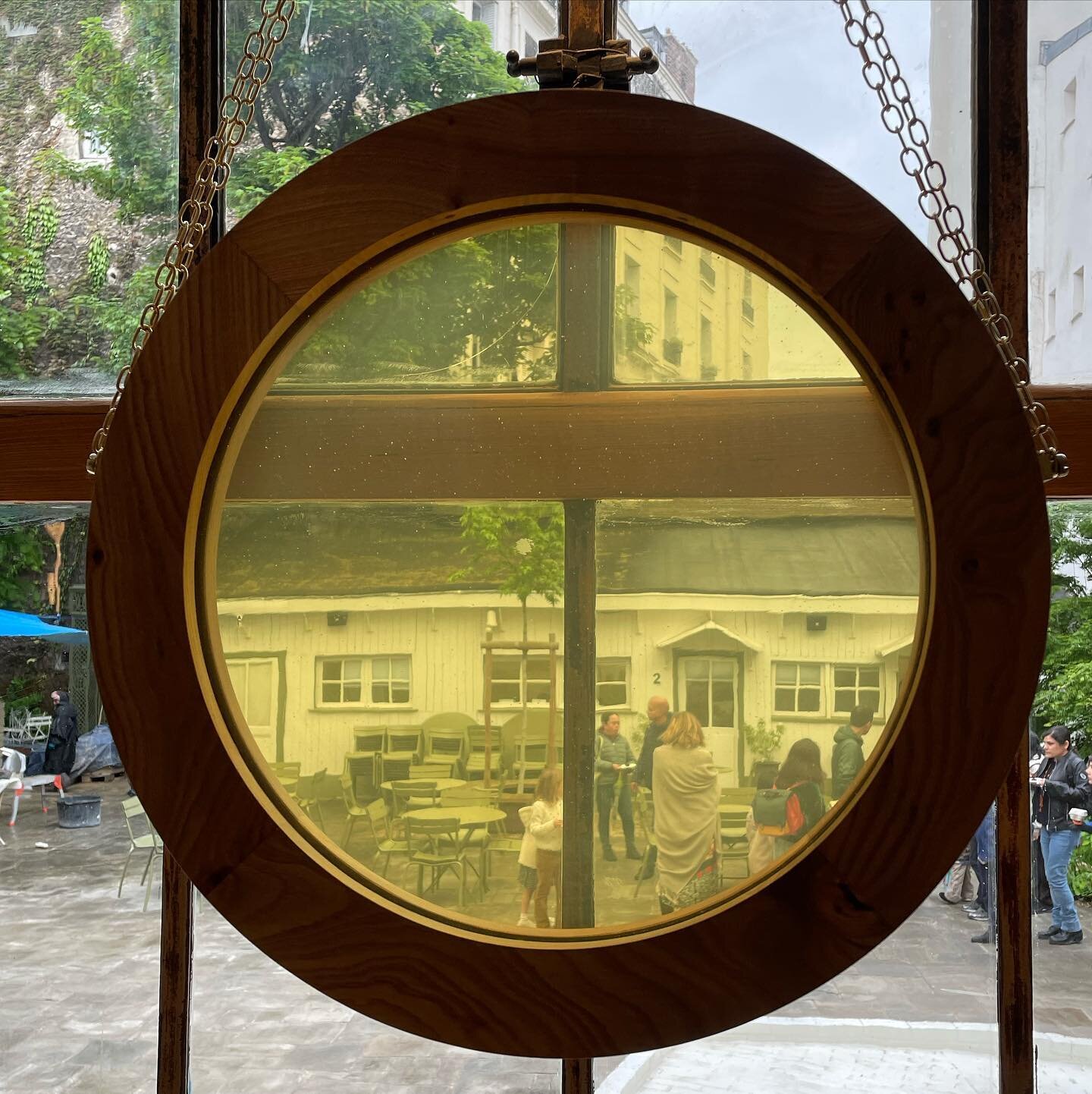 Honey Window commissioned by Columbia Institute for Ideas and Imagination. It was such an honour to be asked to make this work for the atrium of the newly restored Reid Hall auditorium in Paris, which was reopened on Friday. The two perfectly sealed 