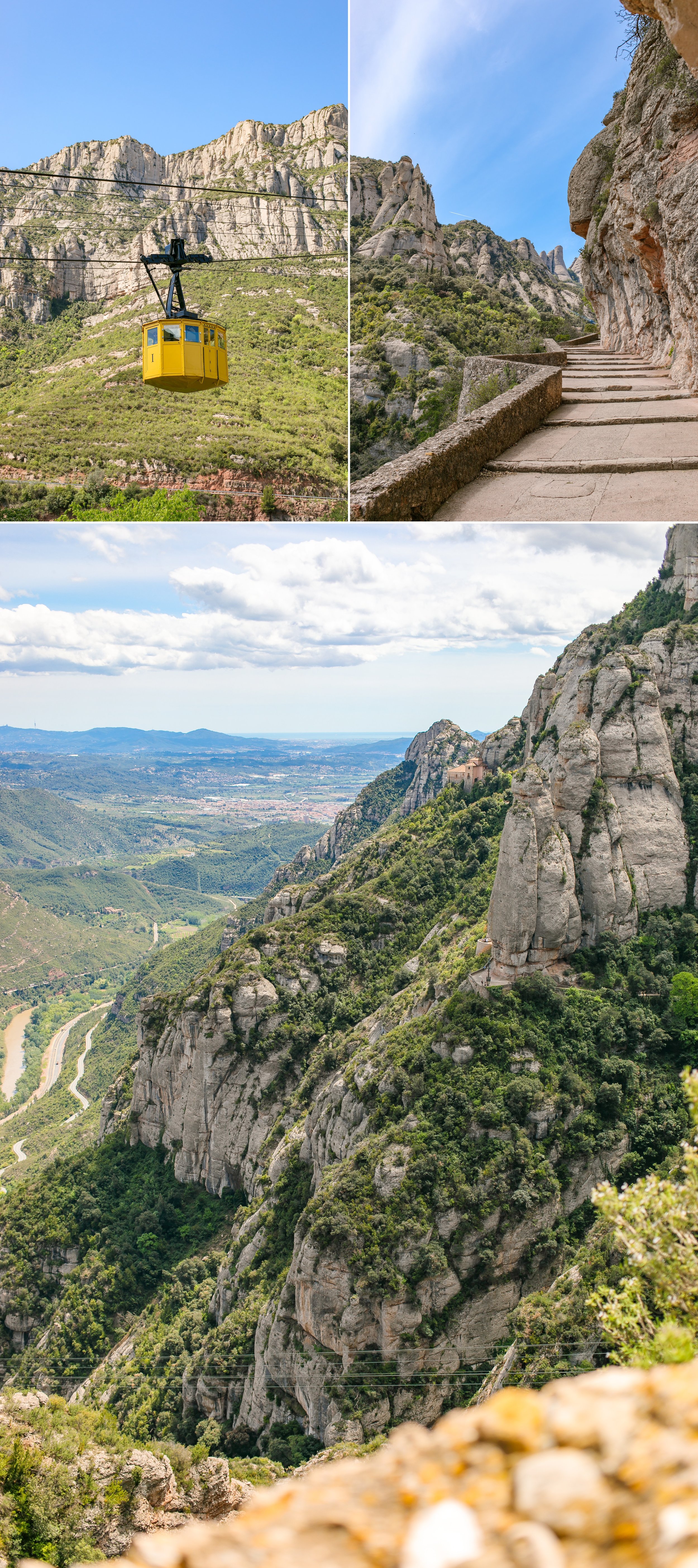  Took the train from Barcelona and then the cable car ride up to Montserrat.  