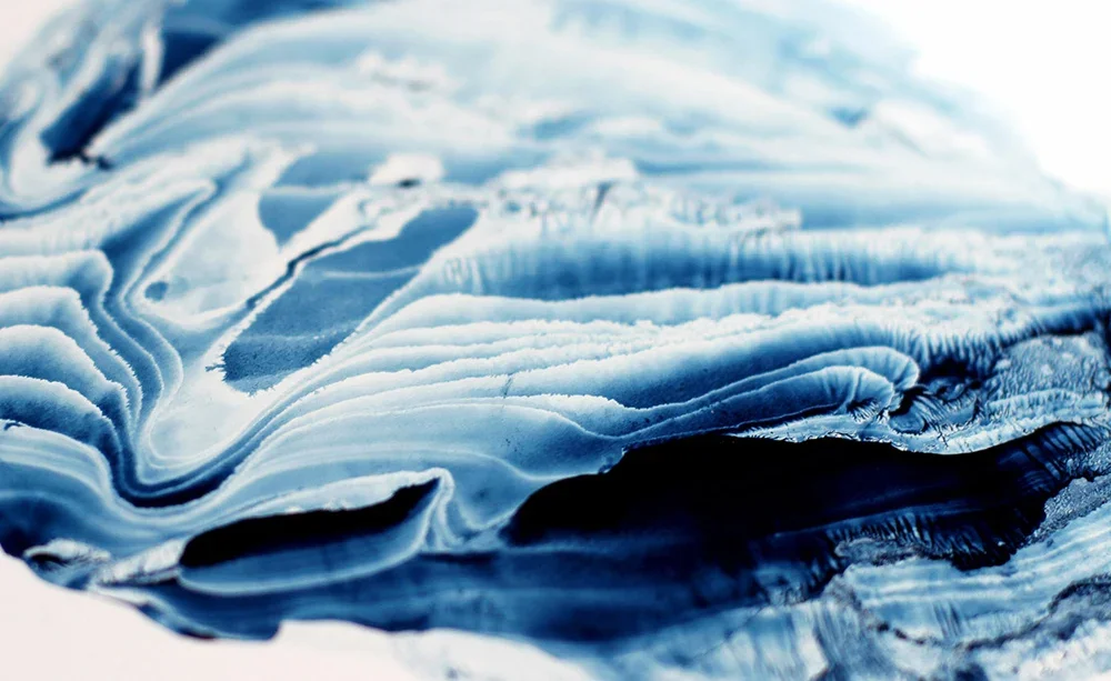 Monotype artwork technique close up