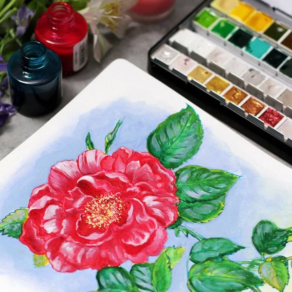 Storytelling illustration in watercolor and ink