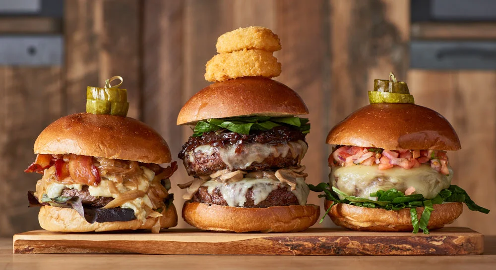 Burger Trio | Amy Roth Photo