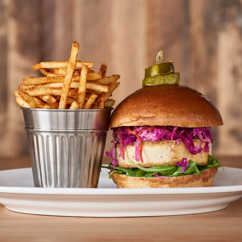 Tofu Burger | Amy Roth Photo