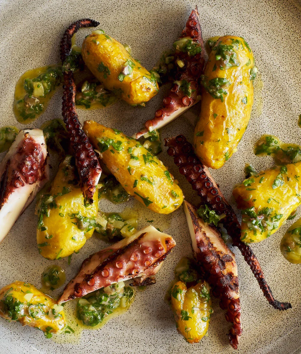 Grilled Octopus and Potatoes from Il Nido Restaurant | Amy Roth Photo