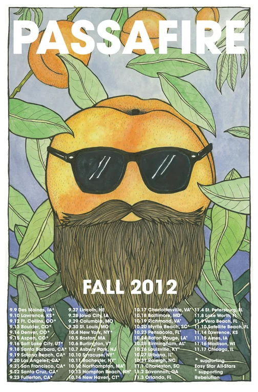 Passafire fall tour 12' poster