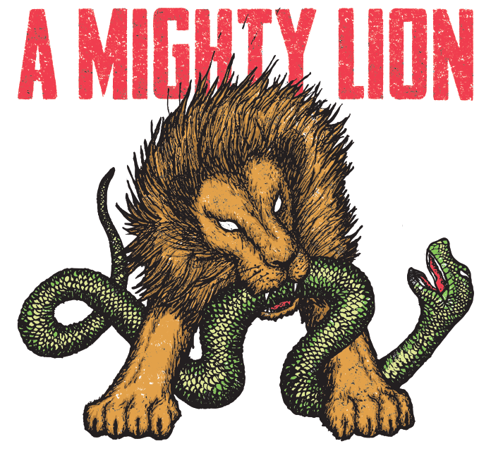 T-shirt design for A Mighty Lion