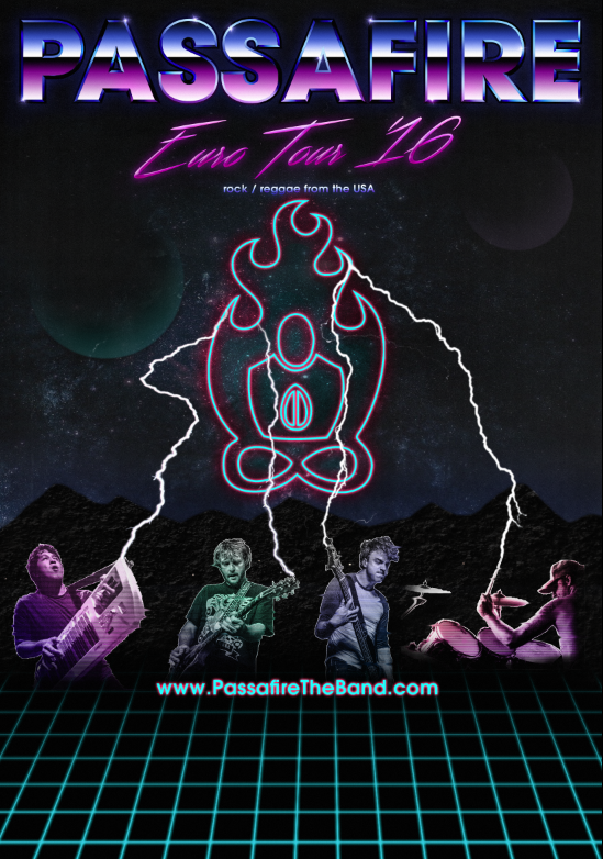 Poster for Passafire's 2016 European tour