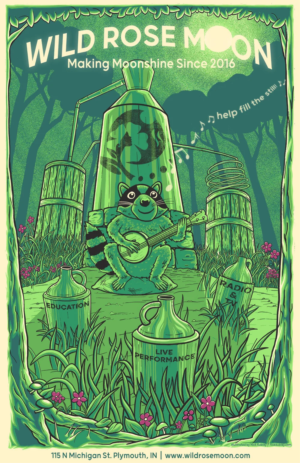 Poster for Wild Rose Moon theater