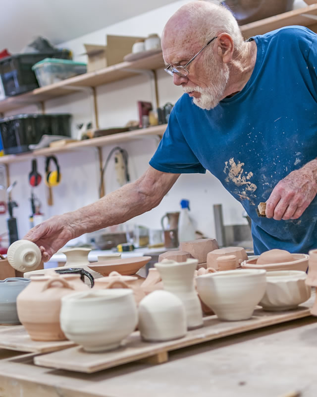 Warren MacKenzie at the Leach Pottery, St Ives 2013
