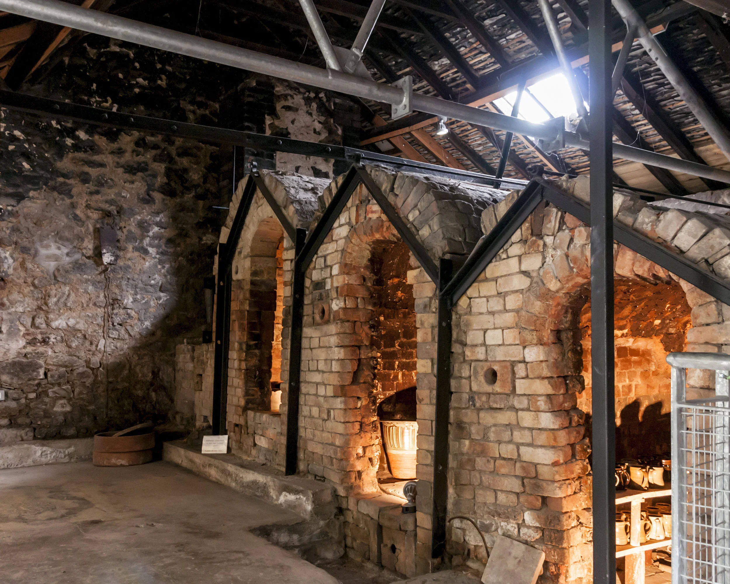 The three chamber Japanese climbing kiln