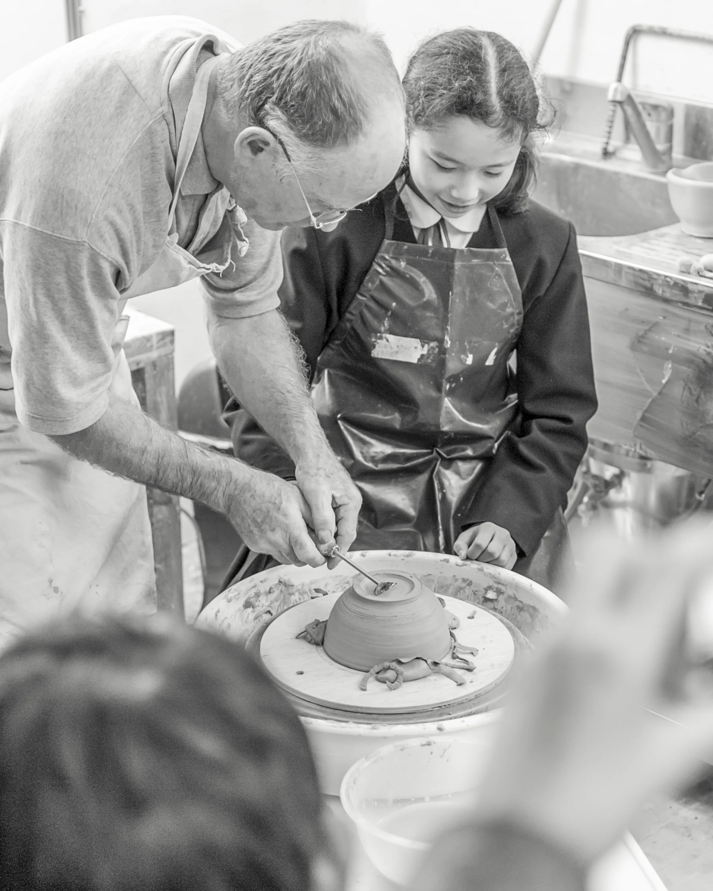 Dave Griffin demonstrating turning