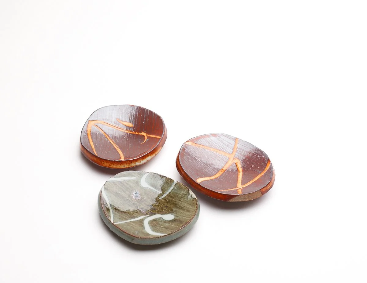   Set of Three Small Dishes by Imogen Kempton  