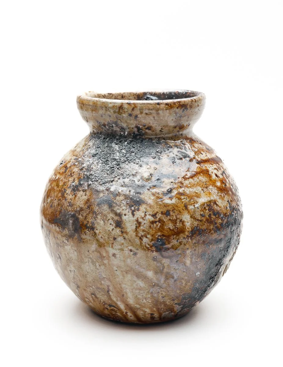Wood-Fired Round Vase by Ellie Woods