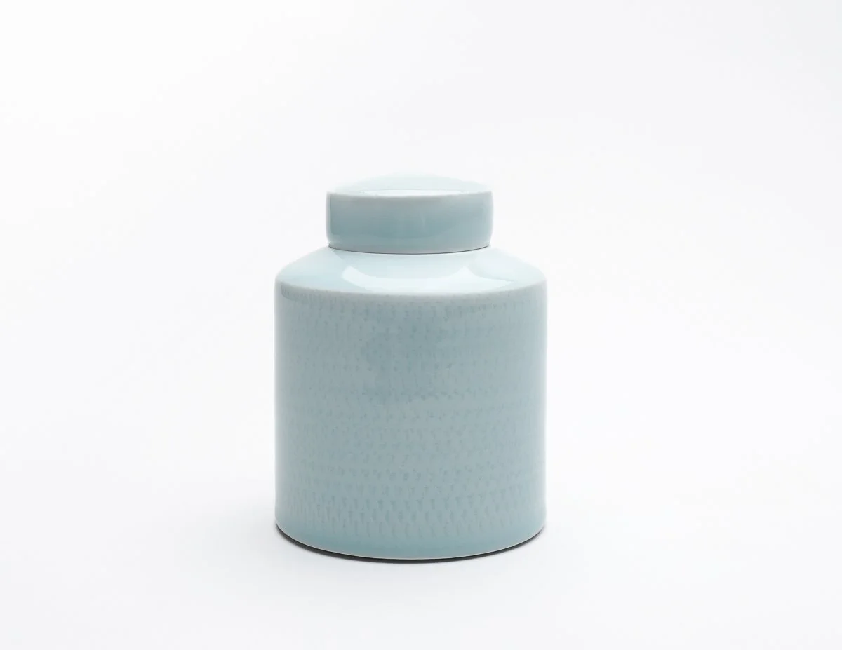 Celadon Lidded Jar, CK414