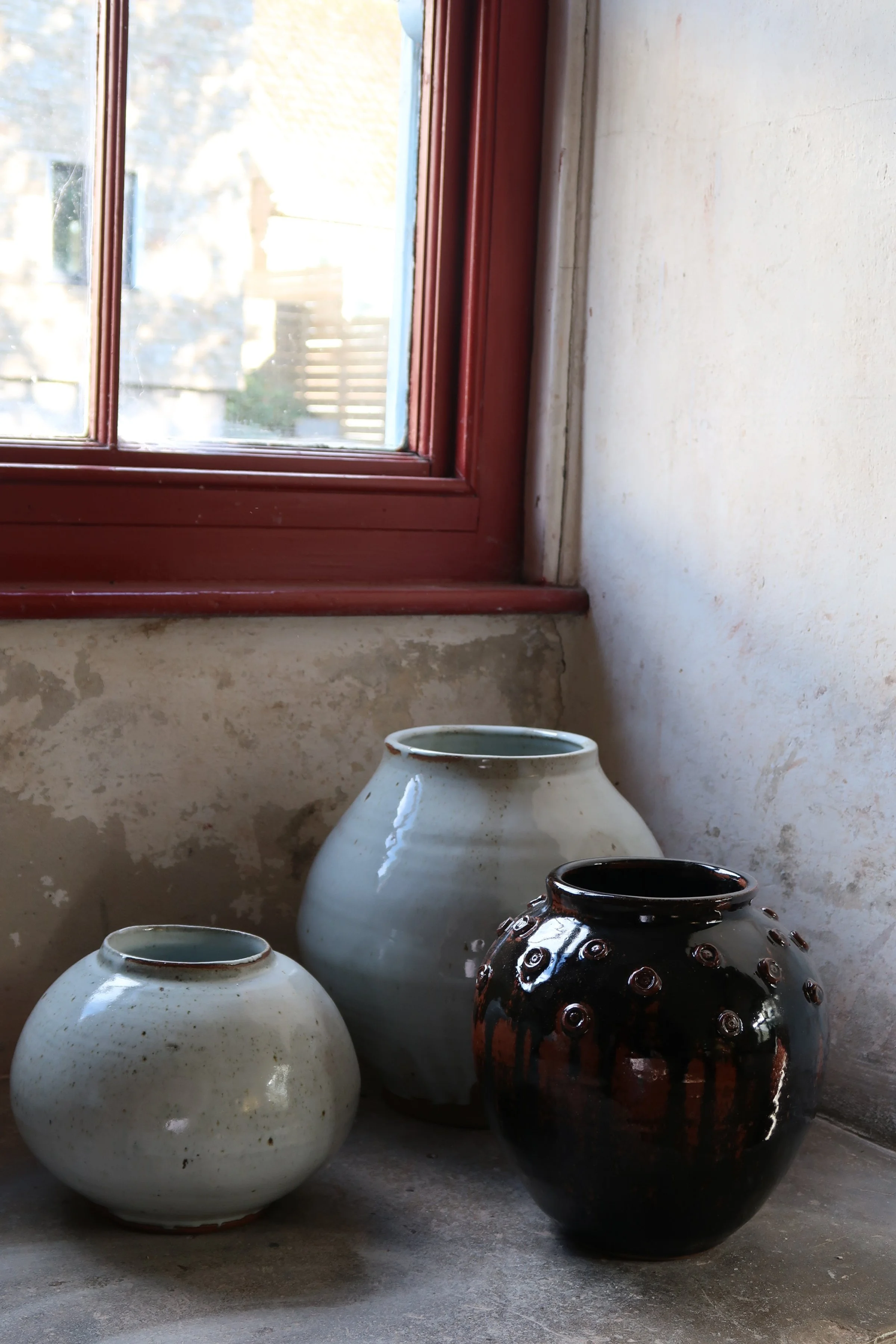 collection of moon jars