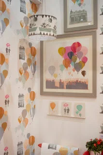 Freya’s beautiful screenprinted wallpaper